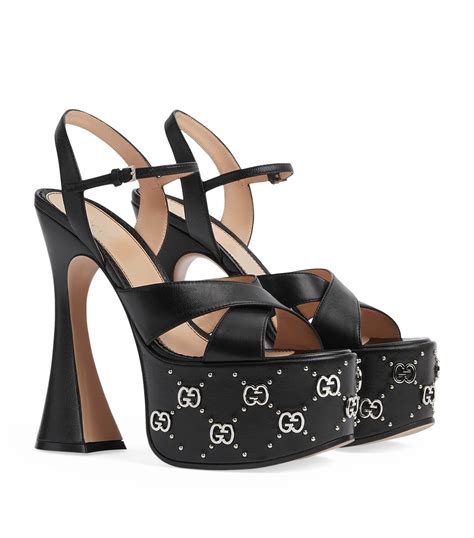 gucci platform sandals heels|Gucci platform sandals for women.